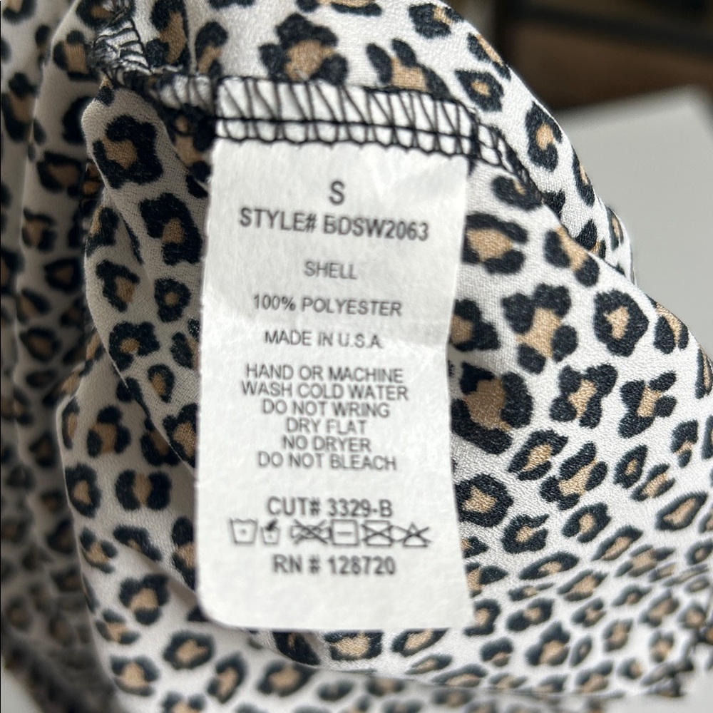 Leopard Print Ruffle Skirt - Picture 4 of 4